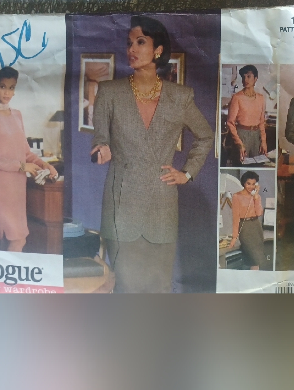Vintage Vogue Women's Five-Piece Suit pattern  , Career Wardrobe